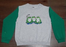 Vintage 80s 90s Bugle Boy Frog Front/Back Sweatshirt Child Size S 2311023