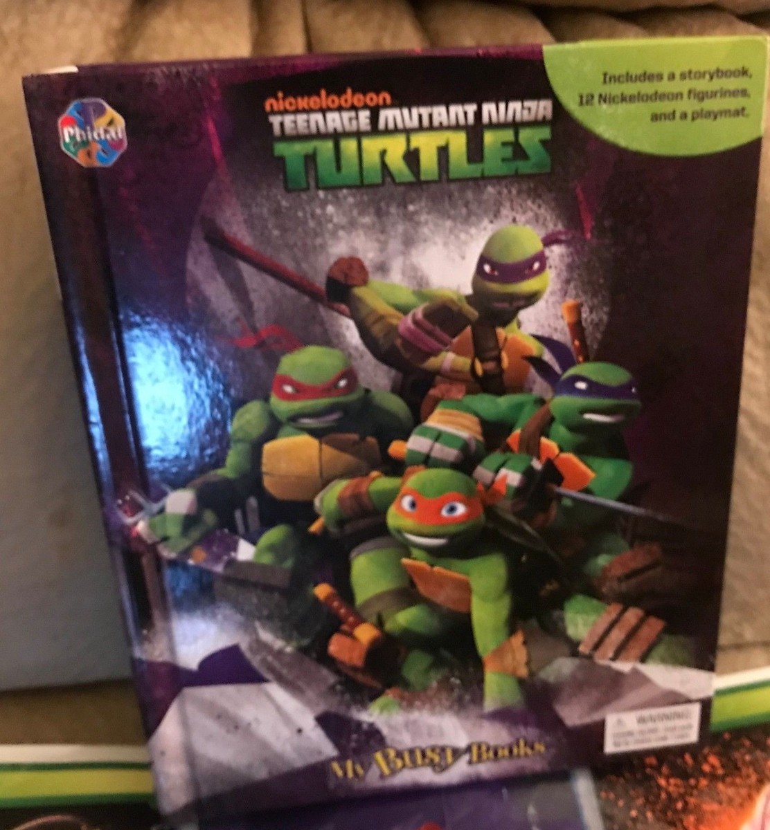 Teenage Mutant Ninja Turtles My Busy Books w Figurines & Playmat