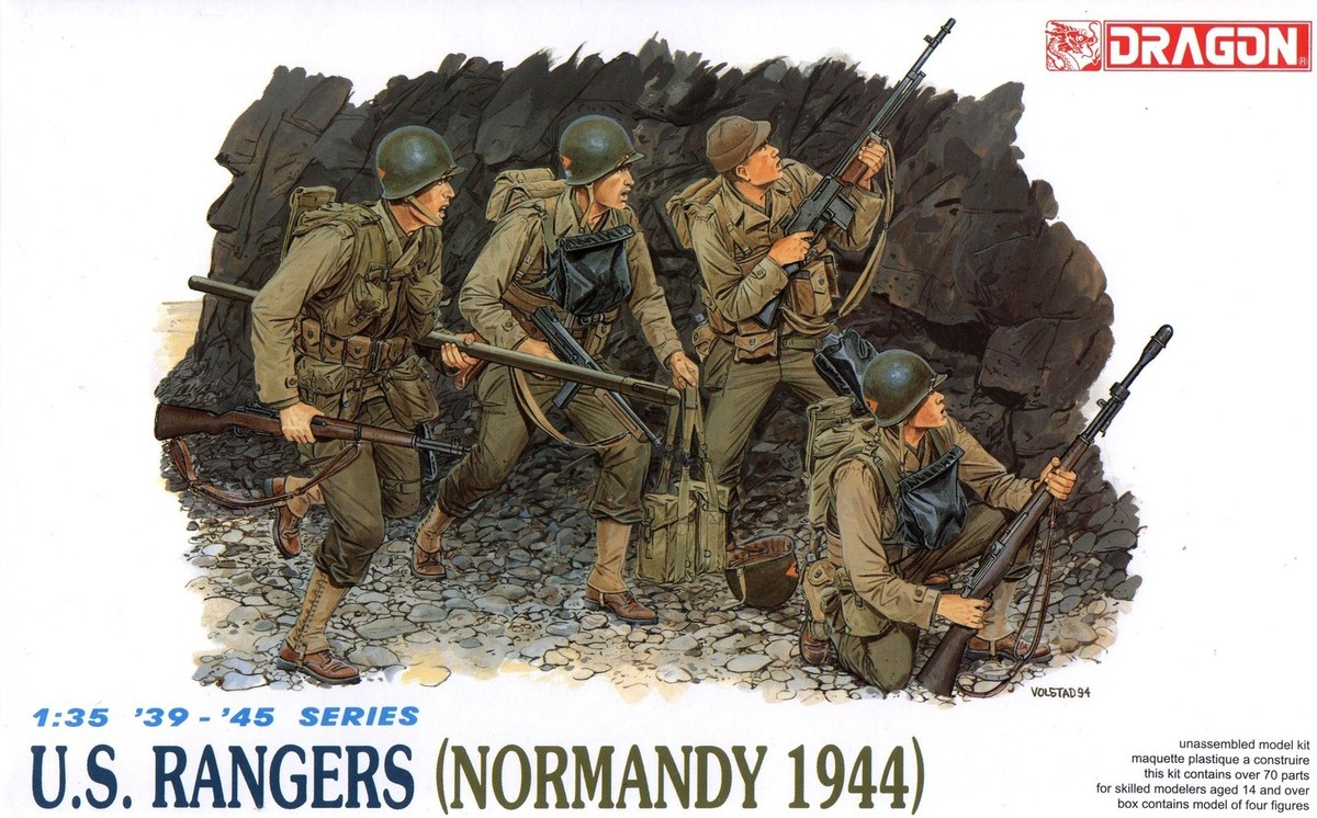 Dragon 1/35 6021 WWII US Rangers (Normandy 1944) (4 Figures) | eBay