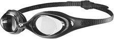 ARENA Unisex Adult Spider Swimming Goggles Anti Fog Non-Mirror Clear Lens Black