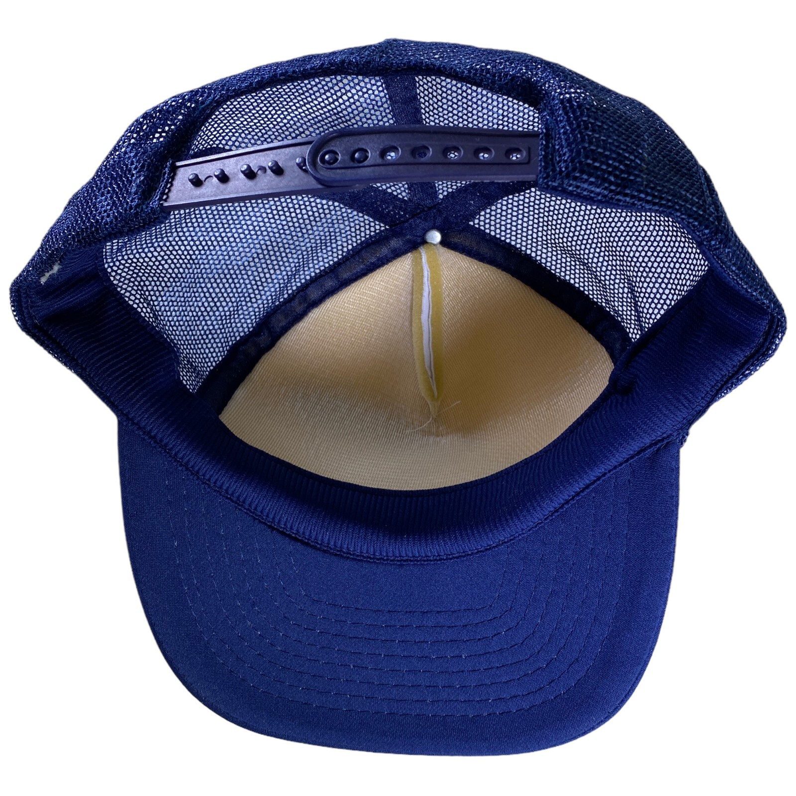 Sears You Can Count On Me Vintage Trucker Snapback Mesh Hat Blue White Cap NOS