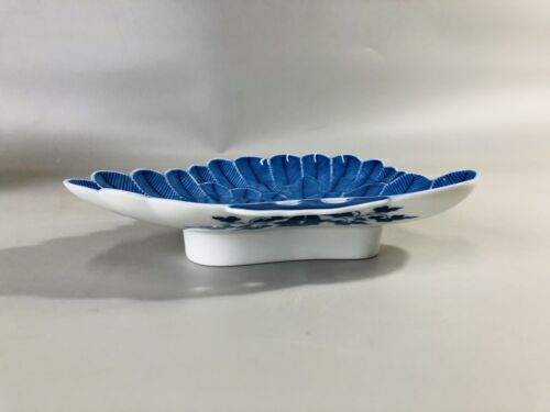 Y6961 DISH Hirado-ware set of 5 pine signed box Japan antique tableware kitchen - Picture 4 of 15