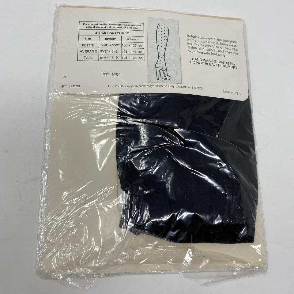 Berkshire чулки колготки женщин средний размер черный горошек новый сандалии винтажный - Изображение 2 из 4