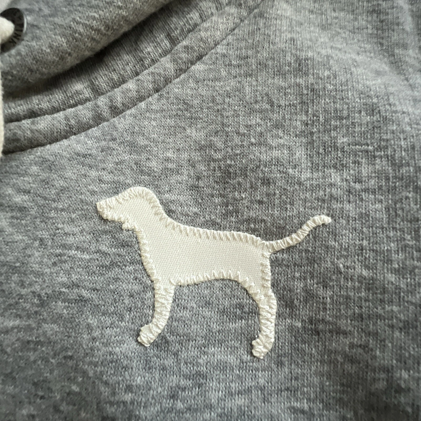 UNDERCOVER Victorias Secret rosa! Felpa con cappuccio con cerniera donna taglia large