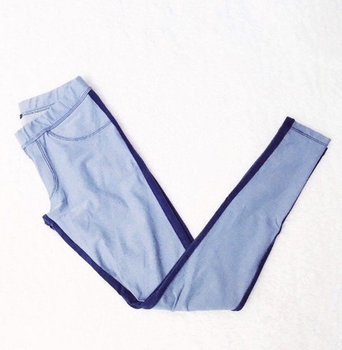 TEZENIS LEGGINGS JEGGINGS DOPPIO COLORE BELEN RODRIGUEZ AZZURRO BLU TG.S  INTROVA | eBay