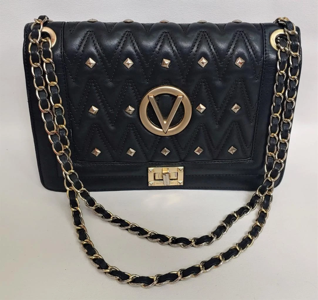 VALENTINO BY MARIO VALENTINO Alice Quilted Leather Shoulder Bag In Black