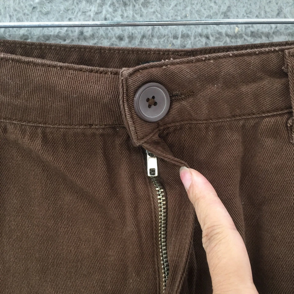 Pantalones Cortos Hombre Boohoman Cortados Para Hombre 30 (Real 33) Marrón Algodón Tiro Medio Cremallera Mosca Foto 3 de 4