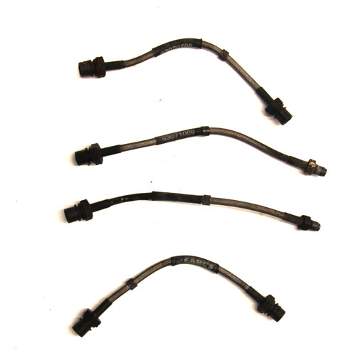 BMW E36 M3 95-99 S52 S50 Z3 m stainless steel earls rear brake lines hose set 4