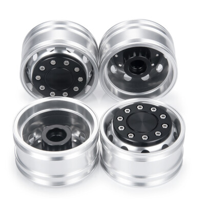 2/4PCS Aluminium Vorderrad Felgen für RC 1/14 Tamiya Tractor Truck Car