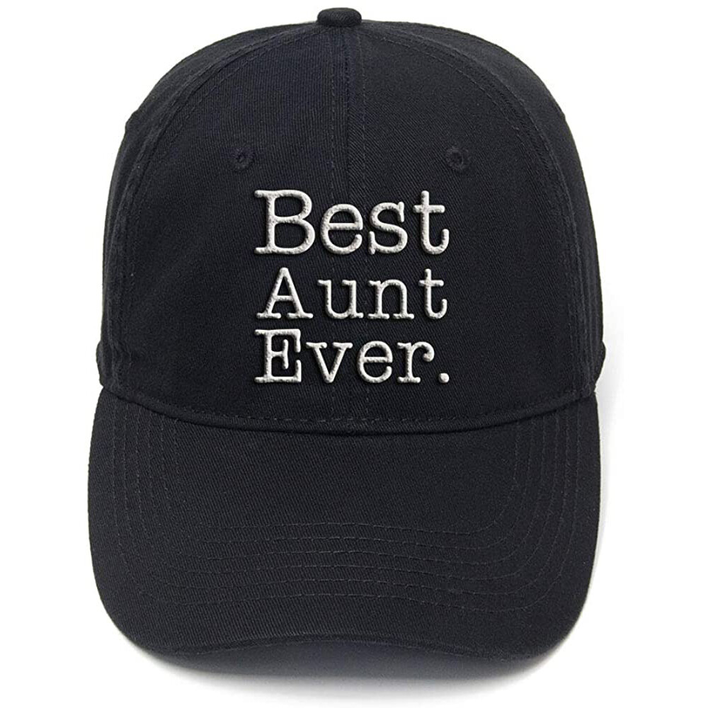 Best Aunt Ever Custom Washed Cotton Baseball Cap - Unique Gift Idea  