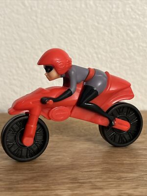 Elasti Girl On Bike Disney Pixar The Incredibles McDonald' Plastic
