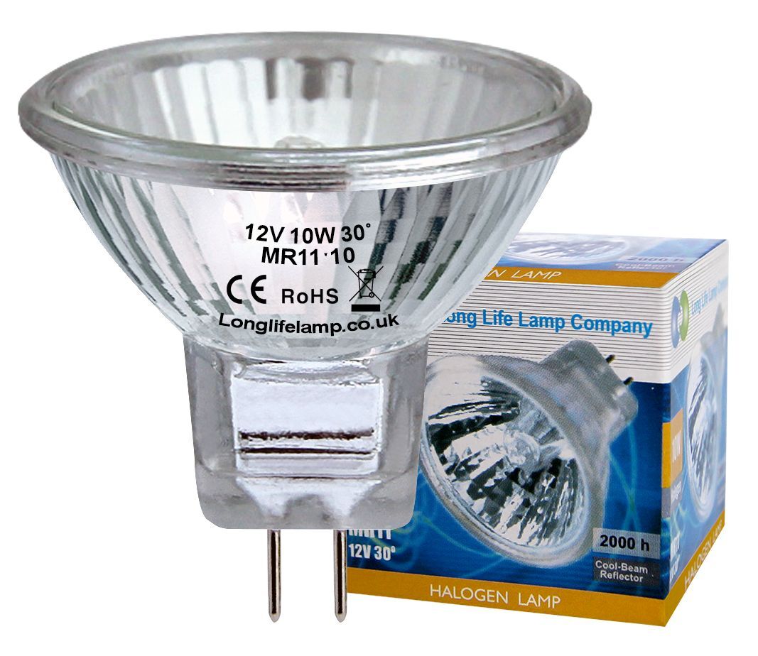 5 x 10w  MR11 Halogen Spot Lamp Light Bulbs 12v 35mm