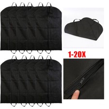 1-20Pack Large Travel Garment Bag Suit Cover Dress Storage Foldable Carrier Bag