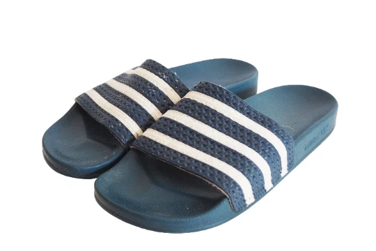 Infradito ADIDAS vintage uomo made in Poland retrò blu navy con sandali anni 90