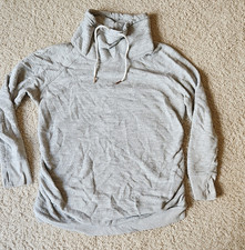 Isabel Maternity by Ingrid Isabel Gray Pullover Sweatshirt L Cowl Neck