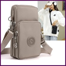New Women Mobile Phone Bag Nylon Cell Phone Bag Coin Purse Strap Shoulder Bag