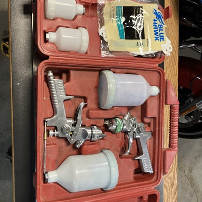 #ad Husky Paint Gun Kit. Vintage HDS580 Made In USA $70.00