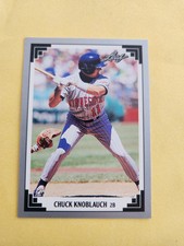 CHUCK KNOBLAUCH 1991 LEAF  SERIES  2 #396 MINNESOTA  2B