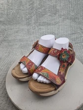L'artiste by Spring Step Platform Sandals Womens Size 41 EU 11.5 US Multicolor
