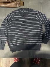 J. CREW Sweater Mens L Cotton / Wool Nice Fit See Desc. Striped