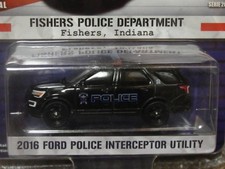 1/64 Greenlight GL 2016 FORD POLICE INTERCEPTOR UTILITY FISHERS POLICE