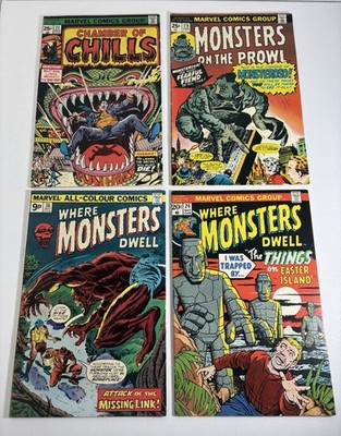 A Lot Of Horror : Higher Condition Bronze Horror With Writing On The Covers.