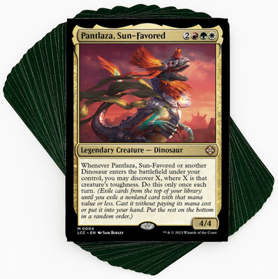 ***Custom Commander Deck*** Pantlaza, Sun-Favored - Dinosaur Discovery - MTG EDH
