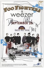 Foo Fighters 2005 tour signed x4 autographed GIG poster w/ JSA - Taylor Hawkins