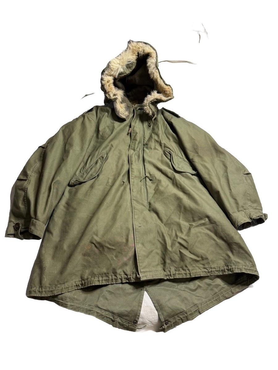 Vintage US GI M-1951 M-51 Fishtail Extreme Cold Hooded Parka M1951