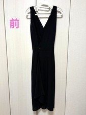 USED CHANEL BOUTIQUE BLACK SLEEVELESS DRESS GOOD