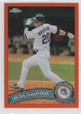 2011 Topps Chrome Retail Orange Refractor Logan Morrison #163 0a3