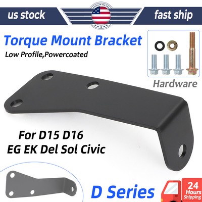 D Series Low Profile Torque Mount Bracket For Honda D15 D16 EG EK Del Sol Civic