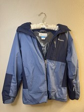 Columbia Omni Heat Girls Jacket Size Medium 10/12 Blue