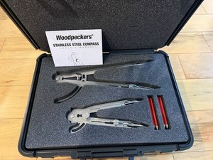 Woodpeckers OneTIME Tool Stainless Steel Compass Set 8" & 12" w/ Case