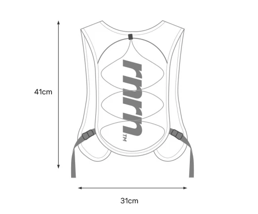rnrn Running Vest – Trail Running, Hiking, Marathon Lightweight Pack 3colors - Image 2 of 2