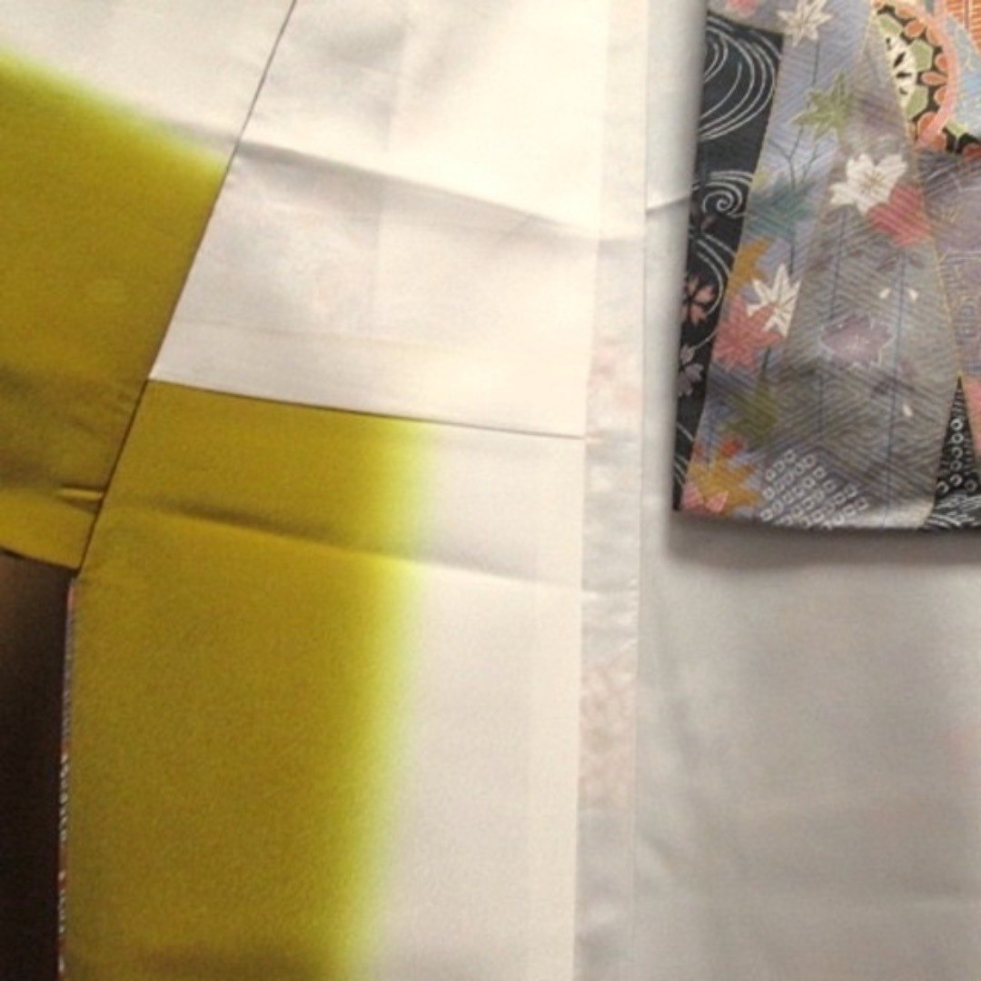 Fine Pattern Kimono Gray/Black Polyester Casual U… - image 4