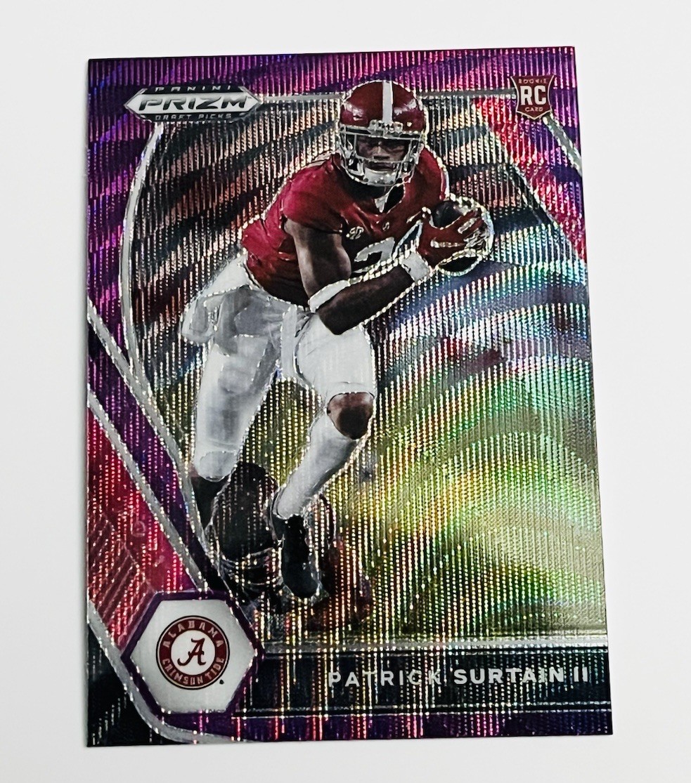 2021 PRIZM Draft Picks #143 Patrick Surtain II RC PURPLE WAVE