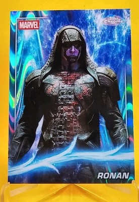 2025 Topps Chrome Marvel Studios Ronan #46 Sky BLUE RayWave