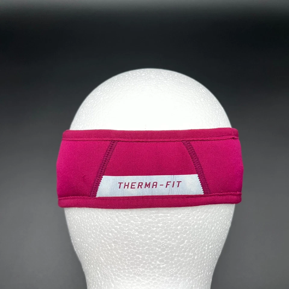 Gorra Run Swoosh Bordada Diadema Nike Therma-Fit Mujer Rosa Vellón Reversible Foto 2 de 4
