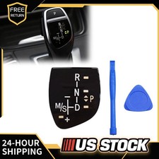Black Gear Shifter Knob Panel Cover Sticker Trim For Bmw F01 F10 F15 F30 F35 F18 Black Gear Shifter Knob Panel Cover Sticker Trim For Bmw F01 F10 F15 F30 F35 F18