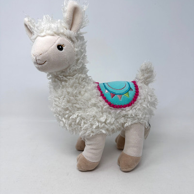Mary Meyer Lily Llama Plush Stuffed Animal White Cute Fluffy Cuddle Toy 11''