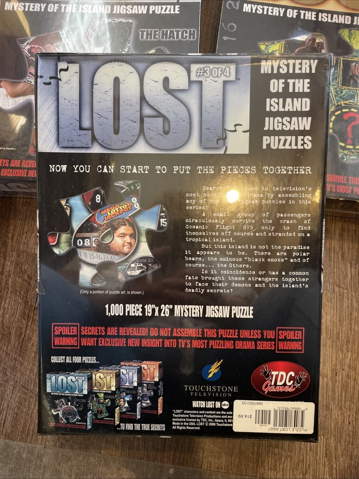 LOST 1, 2, 3 MYSTERY OF THE ISLAND NUMBERS 1000 PC JIGSAW PUZZLE 2006 Unopened - Image 3 of 4