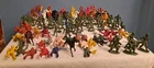 1950's Lido Timmee MPC Marx Plastic Toy Soldiers Indians Cowboys Lot of 90