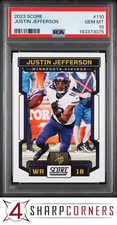 2023 PANINI SCORE #110 JUSTIN JEFFERSON POP 3 PSA 10