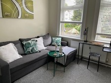 IKEA Corner Sofa Bed Grey Two Storage Boxes Sleeps 2 Washable Cushions CR0 3JP