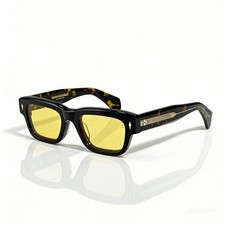 JACQUES MARIE MAGE Unisex Havana/Yellow Sunglasses MODEL JEFF SIZE: 51口22 149
