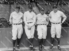HB133 Murderers Row Babe Ruth ΓÇô Lou Gehrig- Earle Combs 8x10 11x14 16x20 Photo