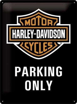 Blechschild Harley-Davidson  Parking Only  