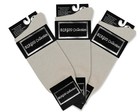 3 Pair of Biagio Solid SILVER GREY Color Mens COTTON Dress SOCKS — photo 1