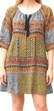 Red Camel Mini dress size XS  boho gypsy Paisley